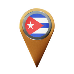 3d Pointer cuba flag
