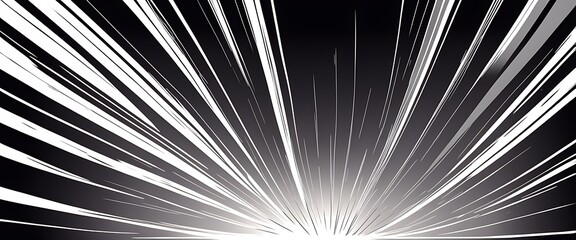 Obraz premium Experience dynamic manga and anime comic speed lines with alpha channel