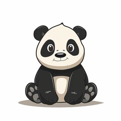 Naklejka premium Pandas Minimalist