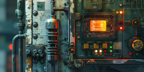 The Ghost in the Machine: An abandoned machine, haunted by ghosts of code and forgotten purposes. 