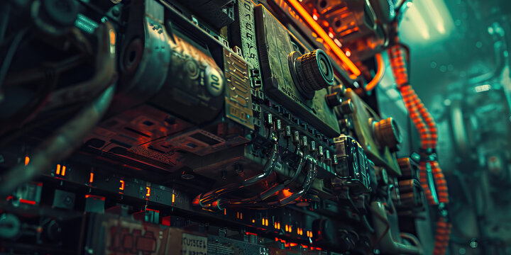 The Ghost in the Machine: An abandoned machine, haunted by ghosts of code and forgotten purposes. 