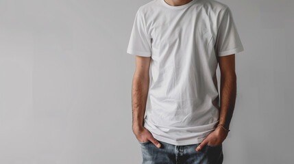 man in a white shirt