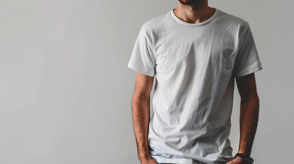 man in a white shirt