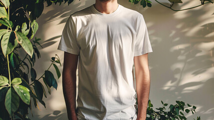 man in a white shirt