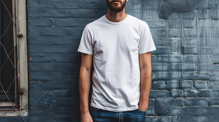 man in a white shirt