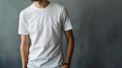 man in a white shirt