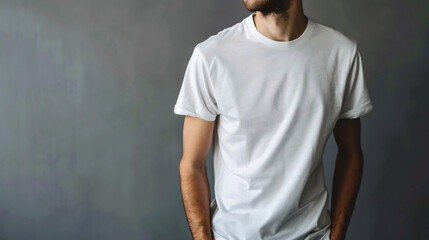 man in a white shirt