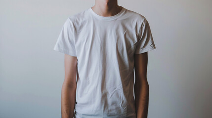 man in a white shirt