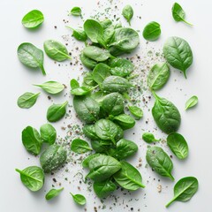 Photo of a fresh spinach