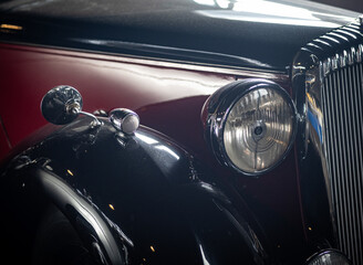 Retro and vintage old-timer car .