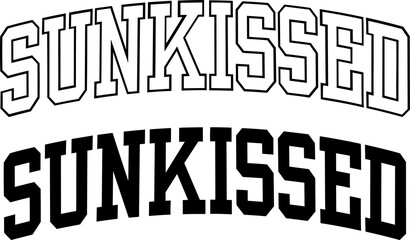 Sunkissed varsity font svg, sun kissed svg, sunkissed jersey font svg, sunkissed, sunkissed png