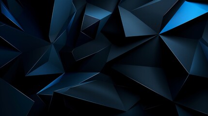 Vibrant geometric shapes forming a 3d abstract blue pattern