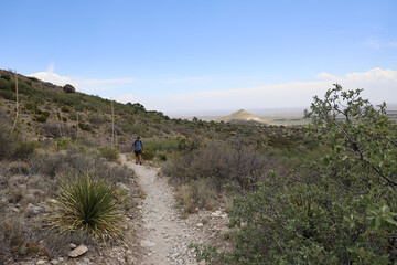 Hiking trail at Guadalupe Mountains National Park, Texas