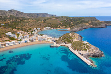 Fototapeta premium Kapsali village at Kithera island in Greece.