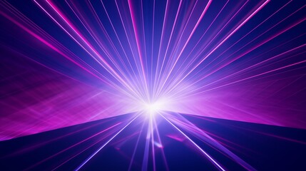 Layered Abstract Light stroboscobic Rays Creating a Radiant Glow in Purple and Blue.