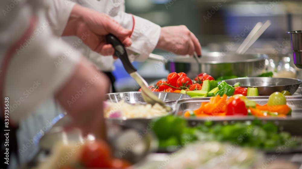 Aufkleber a cooking class showcasing how learning new skills can promote cognitive function