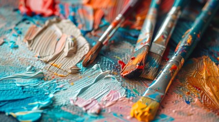 Fototapeta premium A the using art therapy as a means of communication and cognitive stimulation for patients during their rehabilitation sessions
