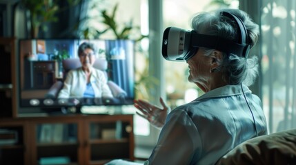 A virtual avatar providing comfort and guidance to a caregiver through a screen
