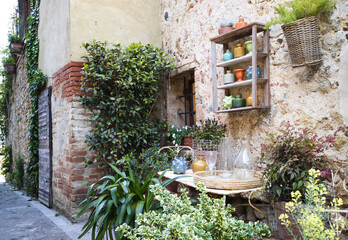 Monteriggioni, Tuscany, Italy.