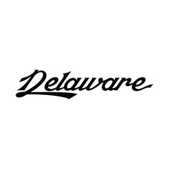 Vector Delaware text typography design for tshirt hoodie baseball cap jacket and other uses vector	
