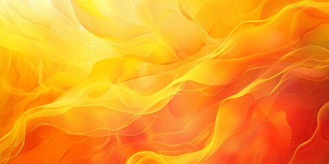 Abstract Orange And Yellow Swirling Background Illustration