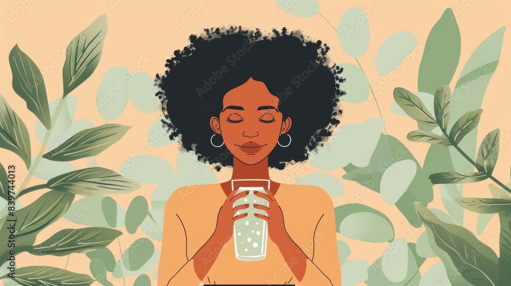 Poster a visual reminder with prompts for selfcare activities such as drinking water taking breaks and prac