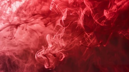 Fototapeta premium Abstract liquid smoke background. Red color ink dynamic motion background