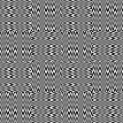 Checkerboard zigzag vector seamless print pattern. 