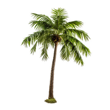 palm tree isolated on white