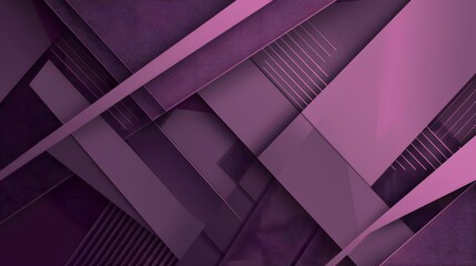 Obraz premium Abstract Geometric Background with Overlapping Shapes, Purple and Pink Shades with Textured Layers