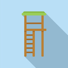 Observing wildlife from an elevated wooden tower in a scenic viewpoint in a national park. Connecting with nature and escaping the simple life