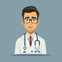 Doctor Flat Vector Icon