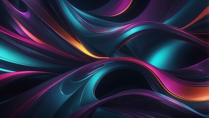 Fototapeta premium colorful abstract background with wavy