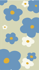 flores estampa vector 