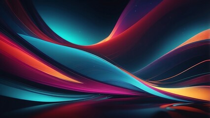 Obraz premium colorful abstract background with wavy