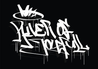 RIVER OF JOYFULL graffiti tag style design