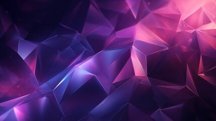 Abstract Geometric Art with Vibrant Purple, Pink, and Blue Polygons.