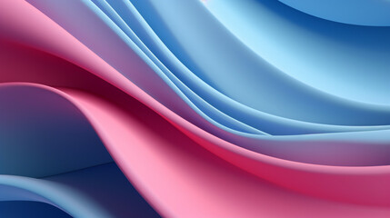 Fototapeta premium Abstract Pink and Blue Fluid Waves Background