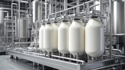 Milk Pasteurization Process: Industrial Pasteurizers Ensuring Milk Safety and Quality, Generative AI