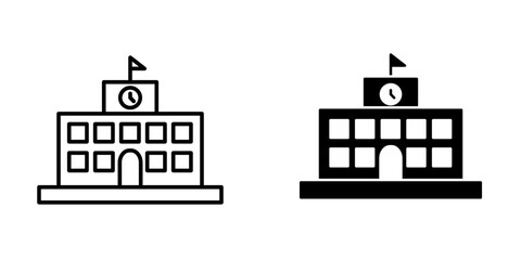 Fototapeta premium School icon vector design template