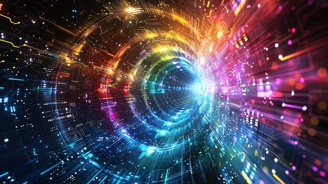 TechnoCosmic Fusion Merge the realms of technology and the cosmos