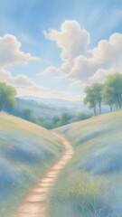 Fototapeta premium blue sky in summer