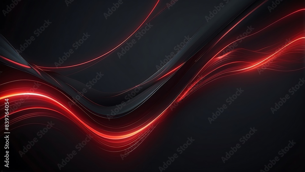 Poster abstract background with glowing red lines