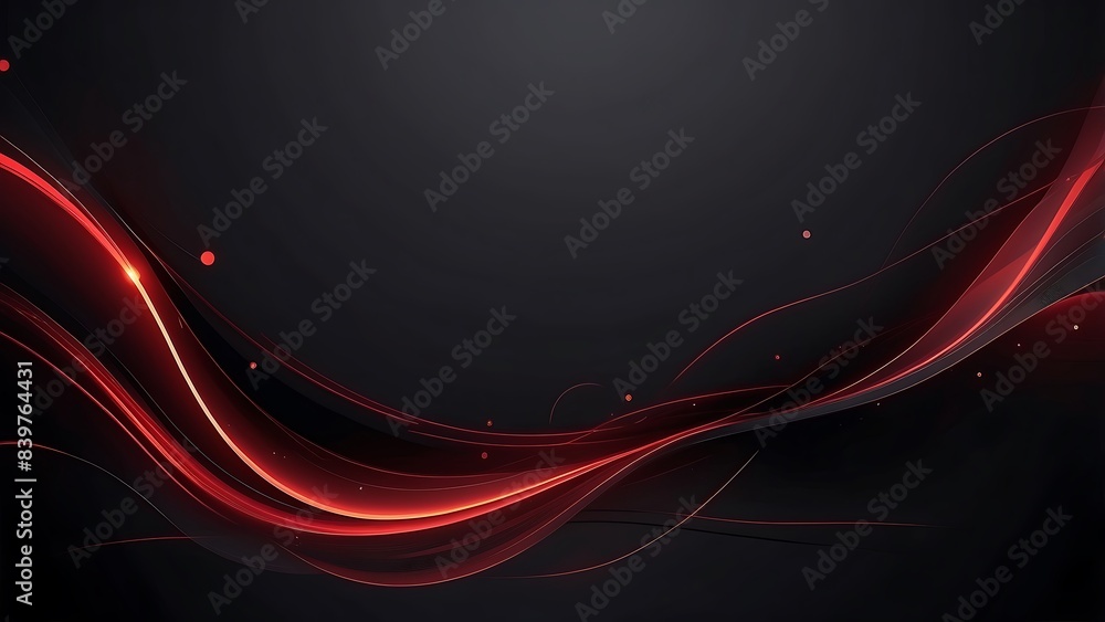 Poster abstract background with glowing red lines