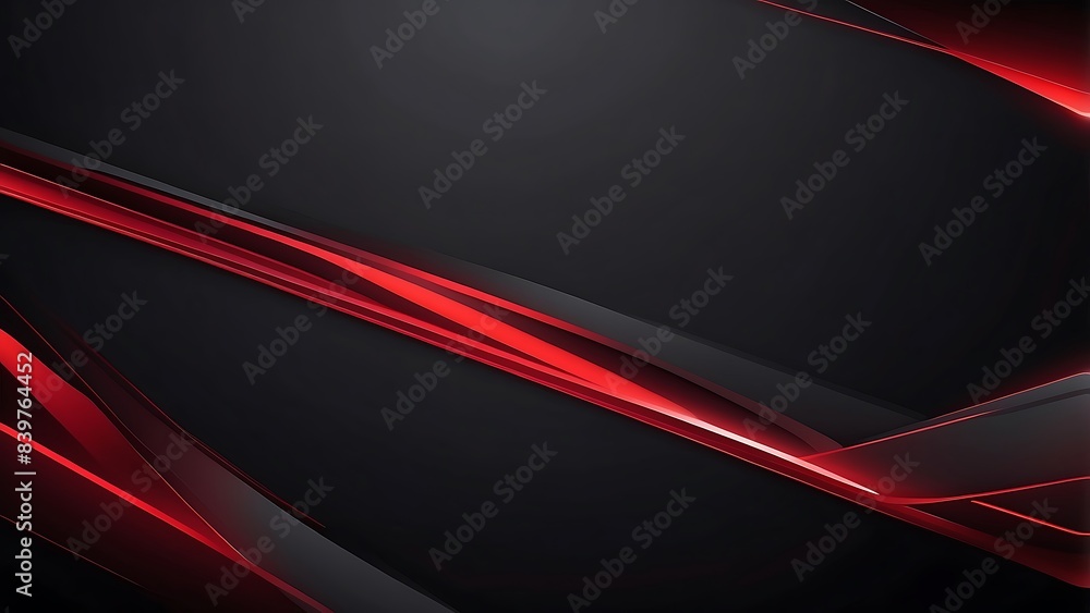 Poster abstract background with glowing red lines