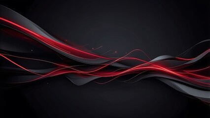 abstract background with glowing red lines