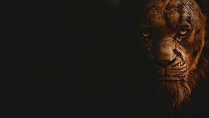 generative ai, portrait of a lion