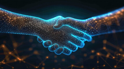 A hand shaking another hand in a digital image