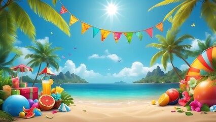 summer party background