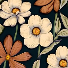 floral pattern isolated
